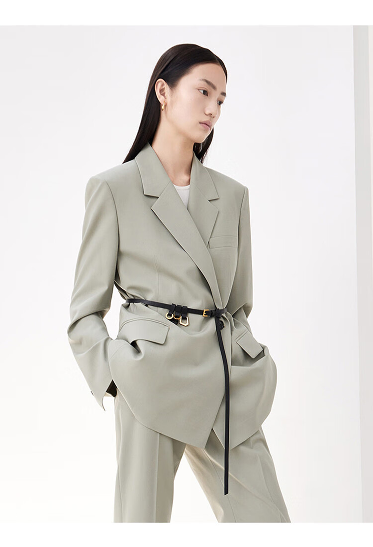 edition 高级感通勤西装西服女绅士西装外套小西装 牛油果绿色 m