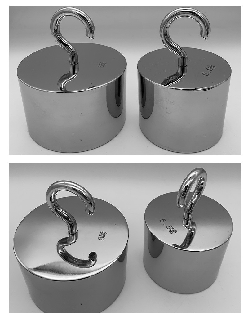 水玲砝码非标订做砝码单钩双钩圆饼不锈钢磅砝码力值1磅10磅20磅 5磅