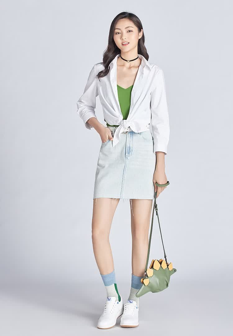 哥弟女装2020春夏新款缎面v领吊带背心8300106 红 m(3码)