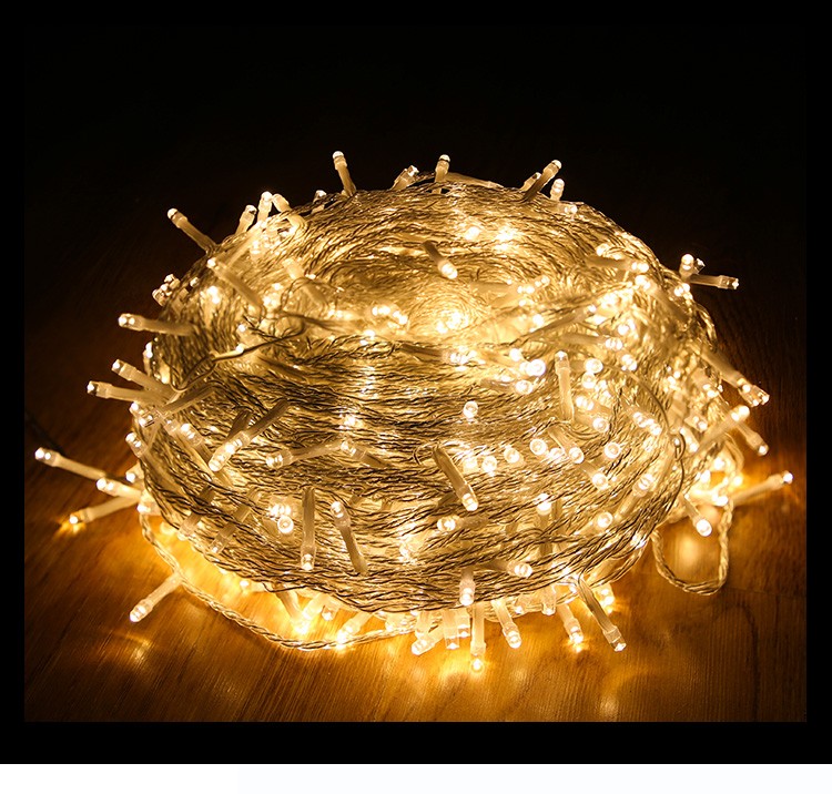 印季led彩灯串太阳能彩灯闪灯串灯七彩变色满天星灯圣诞节装饰新年