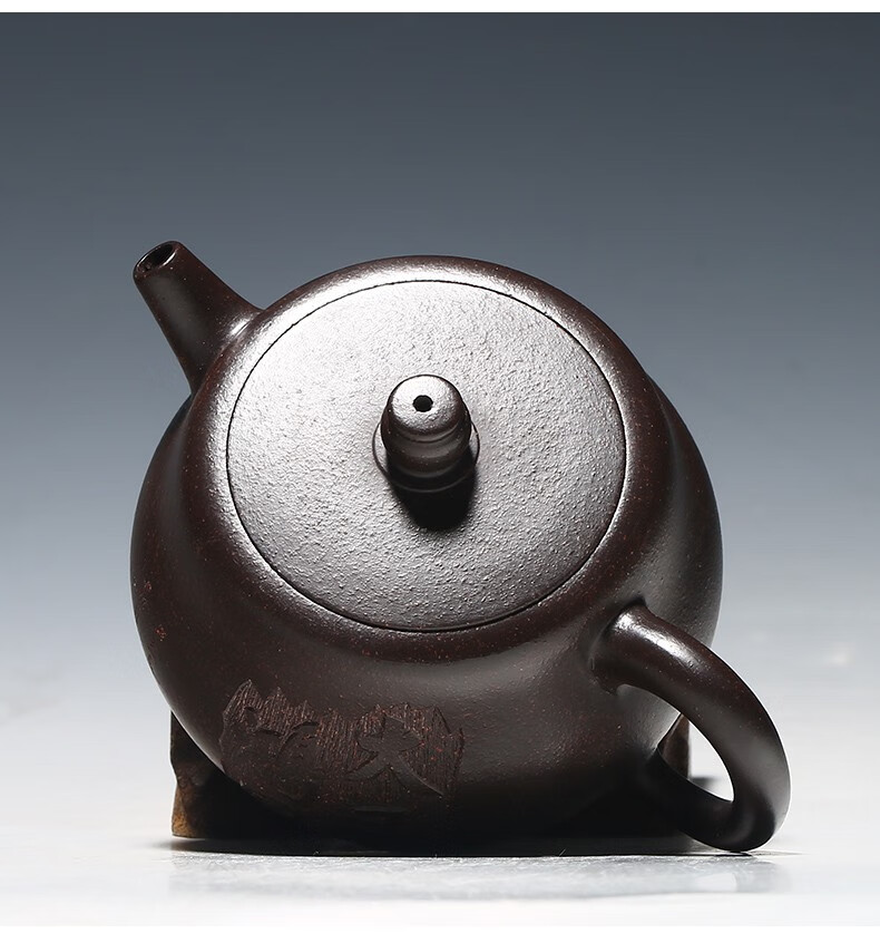 徐保国宜兴名家原矿高工纯全紫砂壶手工功夫茶具小泡茶壶大展鸿图黑金