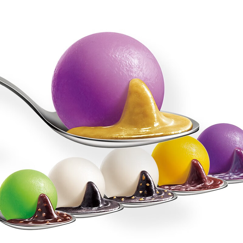 思念玉汤圆彩色炫彩水晶透明汤圆传统口味袋装元宵节夜宵早餐320g玉