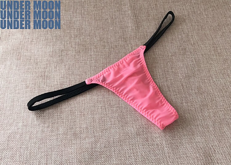 undermoon超低腰女士紧身丁字裤超小迷你性感女丁裤弹冰丝女用情调t裤