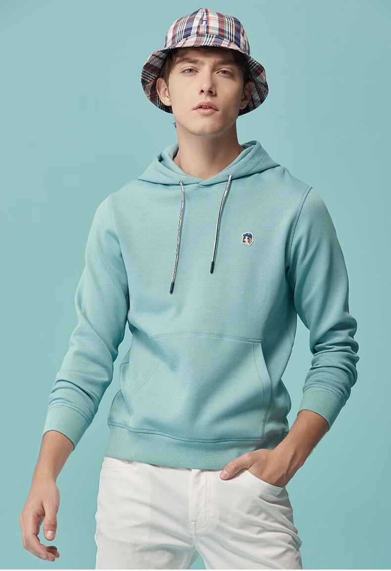 【phiz系列】哈吉斯hazzys 春季卫衣男时尚简约纯色卫衣abtze09ai83c