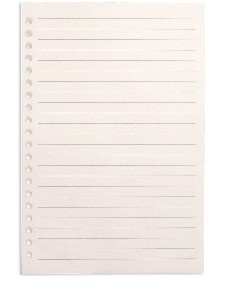 天顺b5活页纸a5活页本替芯固定夹26孔空白替换芯简约笔记本可拆卸扣环