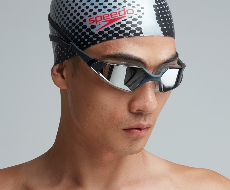 速比涛speedo新游泳镜电镀膜舒适大款高清防雾防水泳镜智感贴合专业