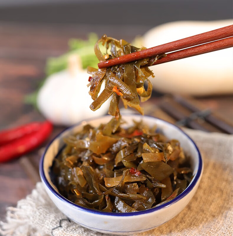 隆邦 榨菜香辣味海带丝5袋*70g下饭菜早餐咸菜独立小包装 香辣海带丝5