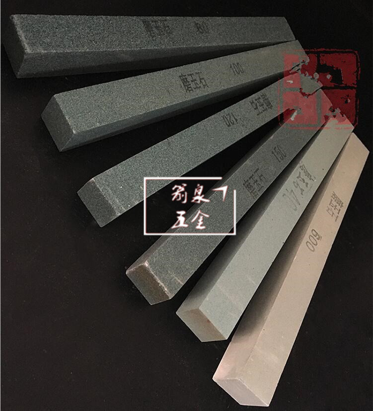 玉石打磨抛光砂条玉雕翡翠油石磨条砂棒刻刀刃开磨刀石方正油石条