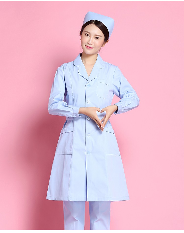池瀚(chihan)护士服长袖女白大褂工作服冬装实验制服美容学生医生
