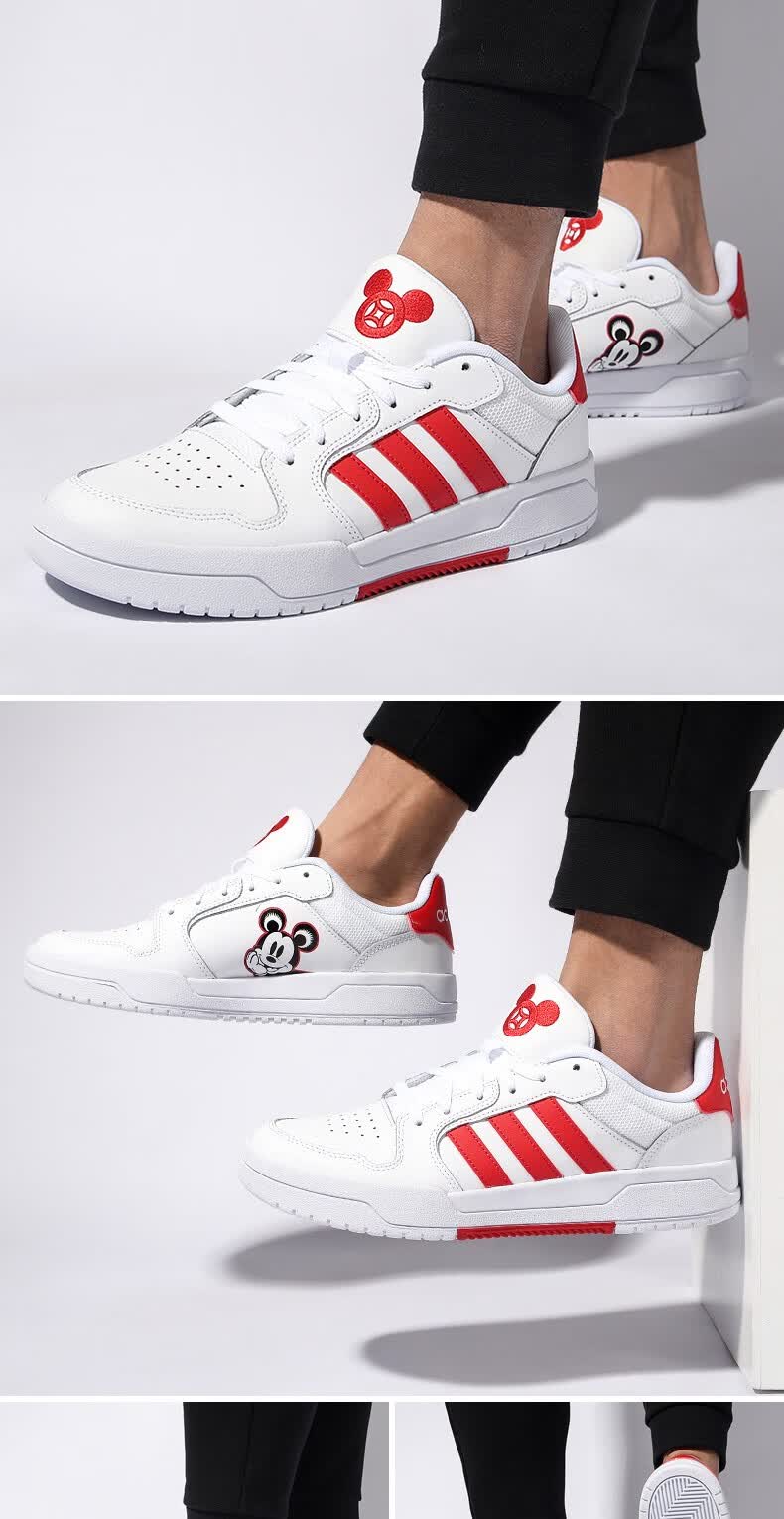 adidas阿迪达斯男鞋女鞋2020新款neo板鞋鼠年款米奇休闲鞋运动鞋fw