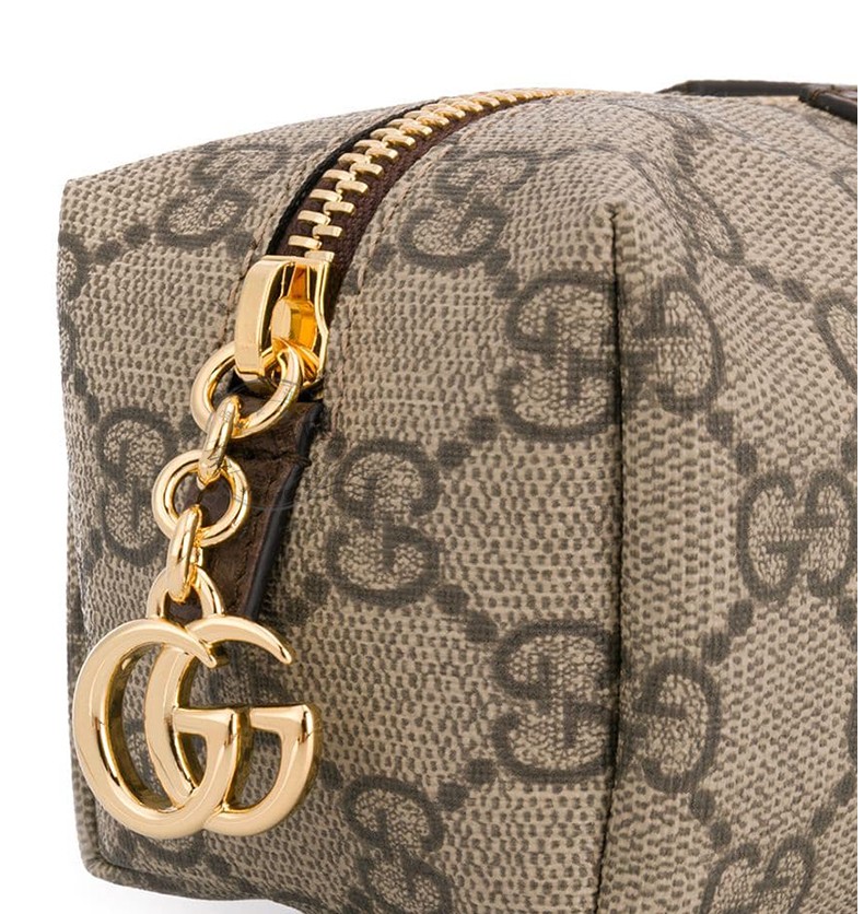 gucci古驰女包双g印花手拿化妆包548394 k5i5g 8358 棕色【图片 价格