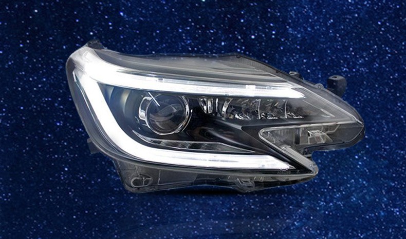 丰田新锐志大灯总成 13-14-15-16-17款改装专用q5透镜氙气前灯双色led