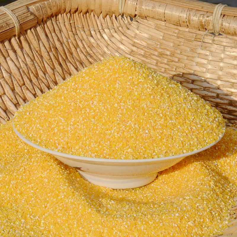 玉米糁 新鲜玉米糁 玉米渣 碴玉米仁 玉米碎 煮粥 农家自种五谷杂粮