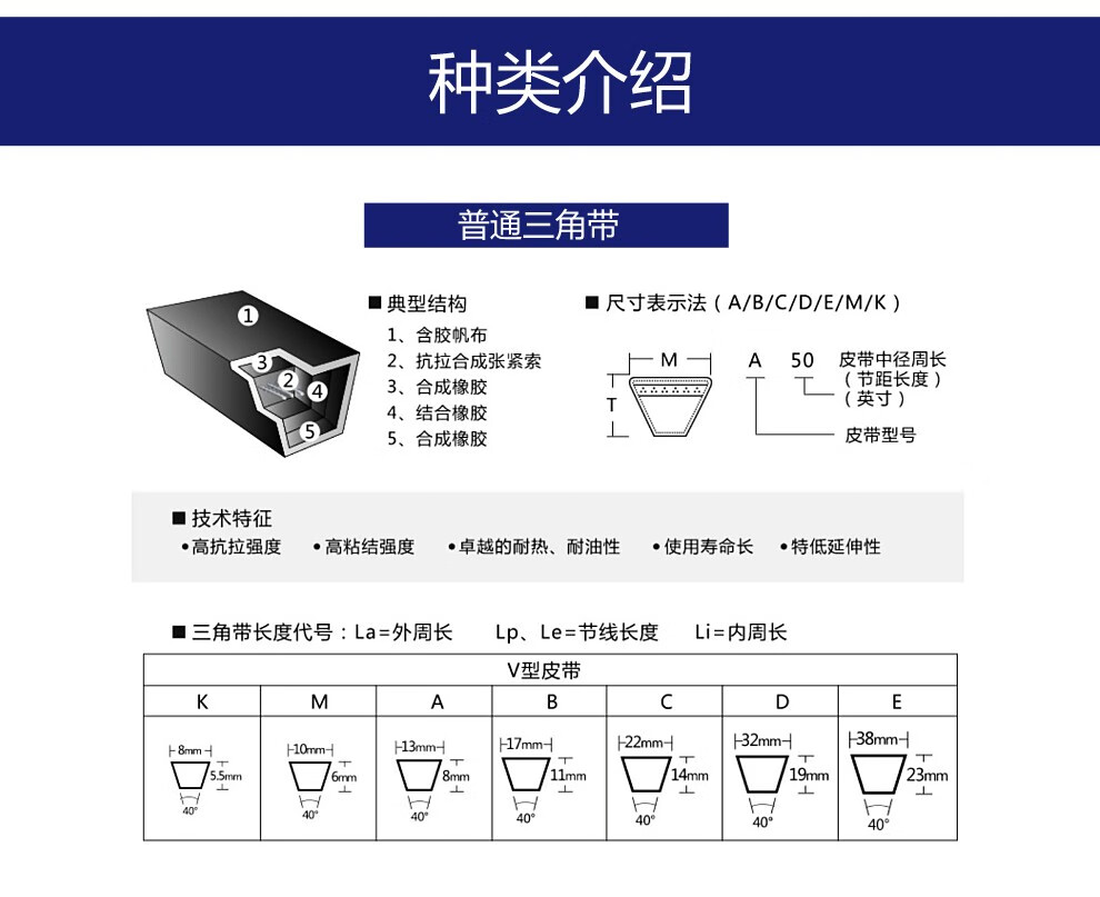 三力士三角带c型6000三力士皮带轮皮带通用型高速传动带工业用 c型 c