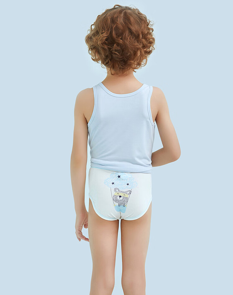 爱慕儿童天使小裤modal印花飞天环游记男童中腰三角内裤ak2221202