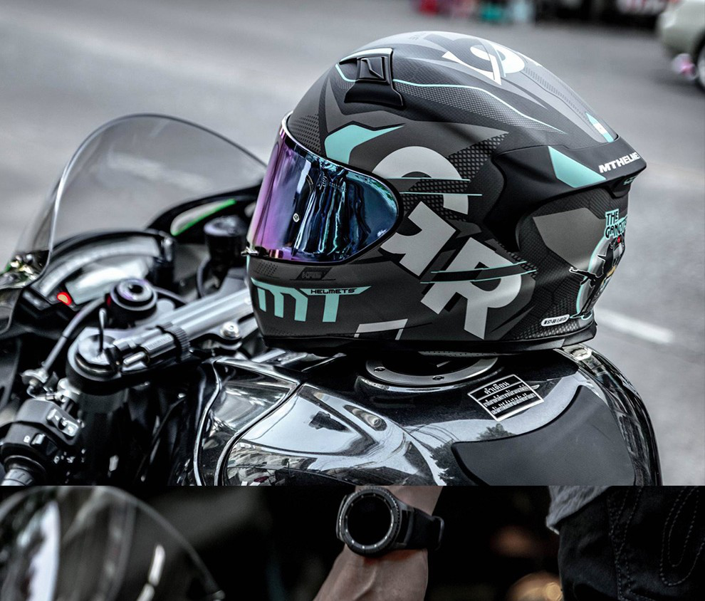mthelmets头盔碳纤维摩托车全盔男女四季通用夏季防雾透气赛车帽机车