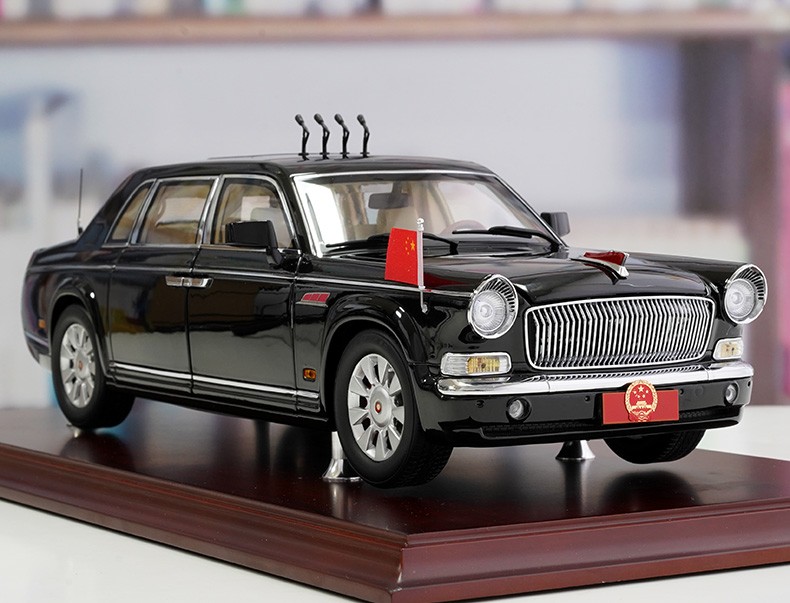 1:18 原厂汽车模型世纪龙 红旗检阅车 ca7600j l5 抗战7 o 周年礼宾车