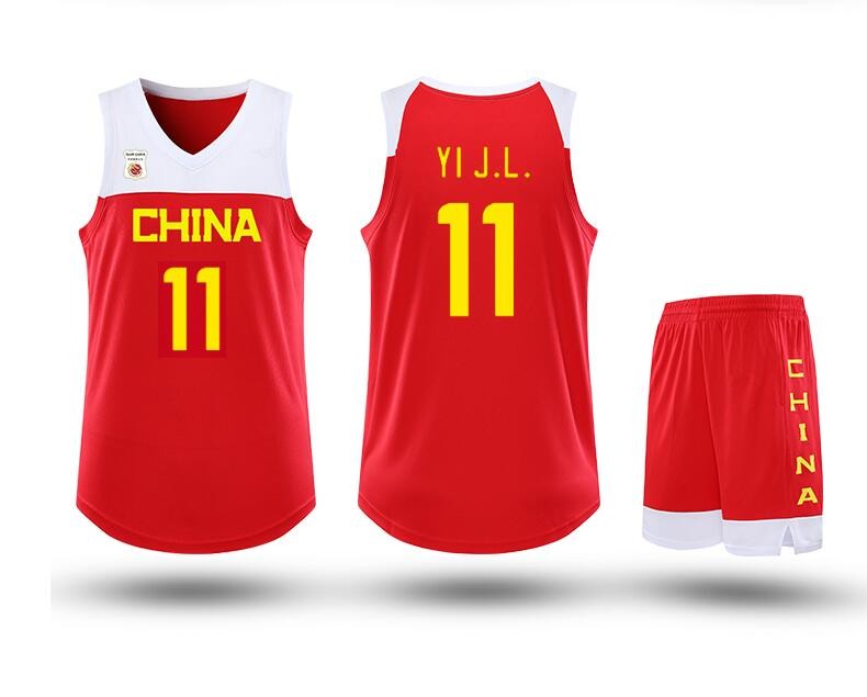 森纬2019中国男篮球衣世界杯国家队郭艾伦易建联篮球服