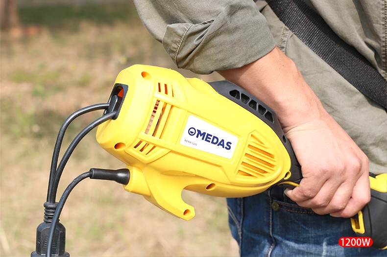 美达斯(medas) 电动打草机家用手提式割草机便携式草坪机修剪机除草机