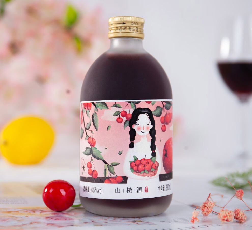【东北特产】通明山 红果山楂酒水果酒鸡尾酒甜酒6.