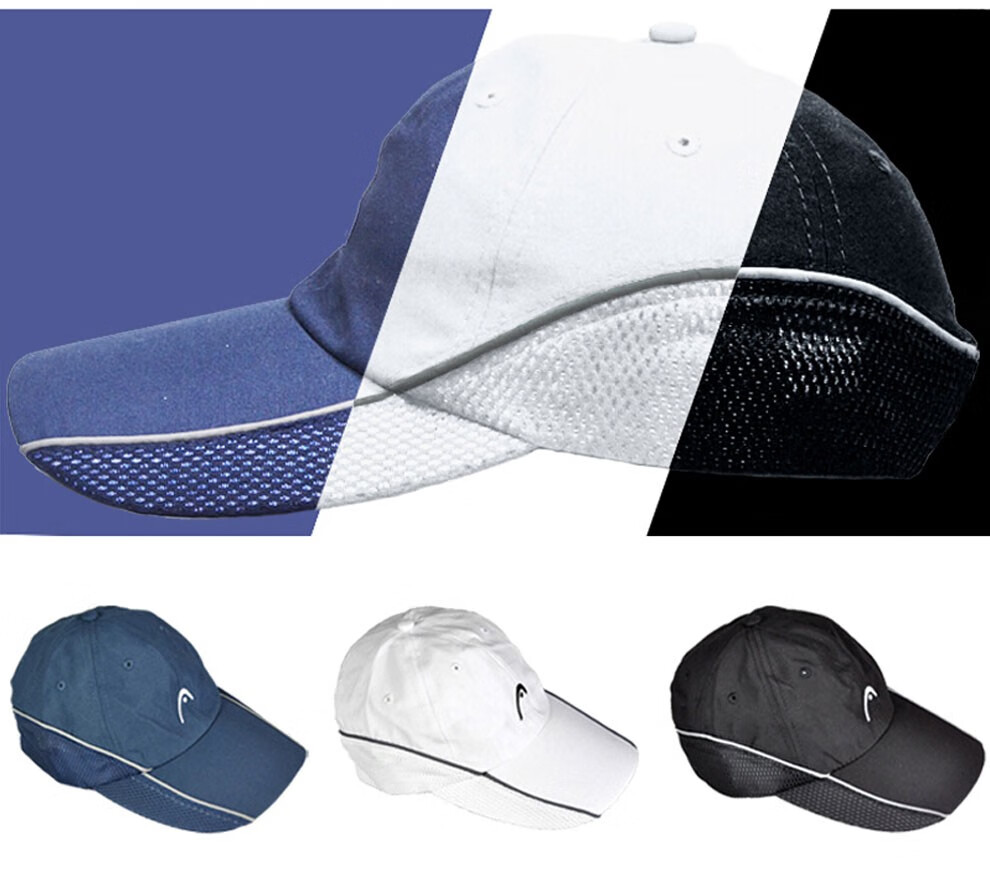 head海德运动帽网球帽遮阳帽男女通用网球帽帽子透气实用2873003bk