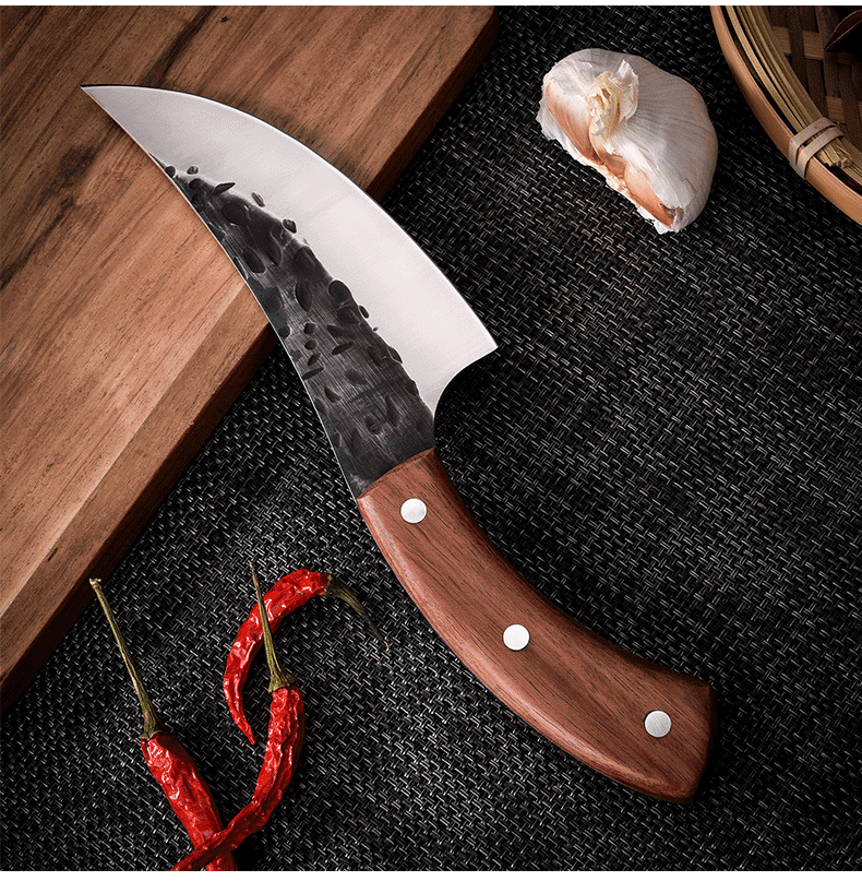 星腾 加厚锻打剔骨切分割肉屠宰刀小型弯刀家用钼钒小菜刀户外开片杀