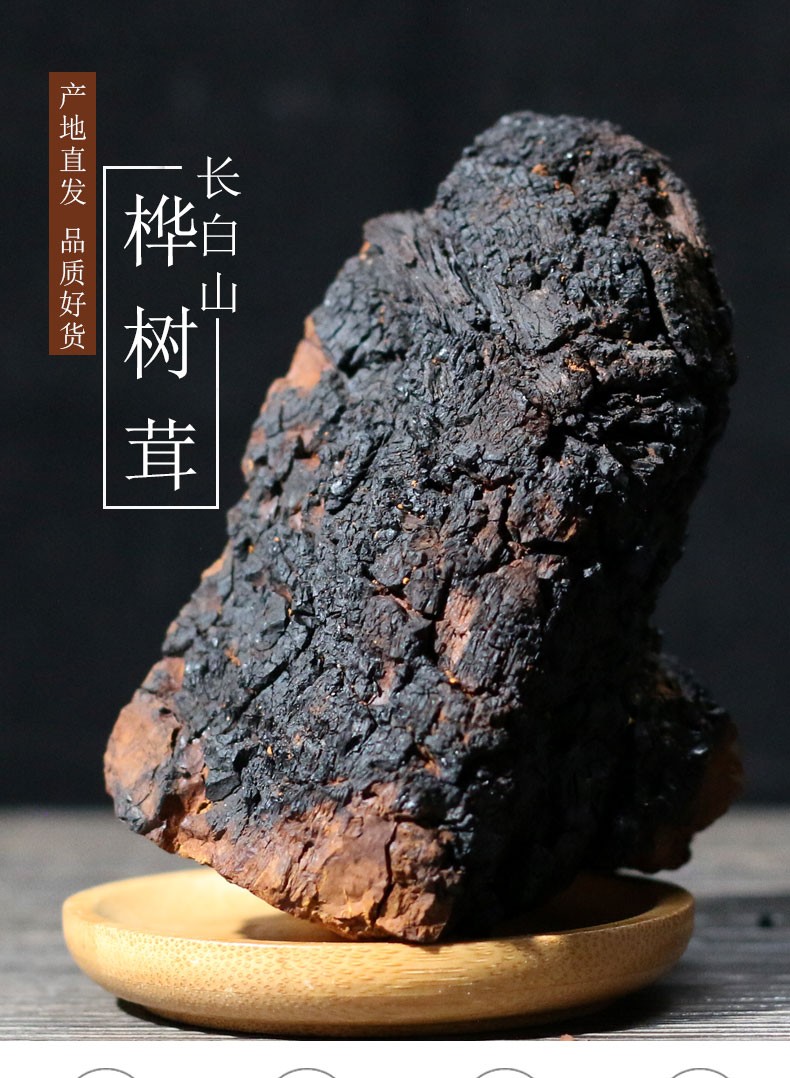 延边助农馆桦树茸黑金颗粒长白山特产黑晶桦褐孔菌滋补泡水黑金颗粒