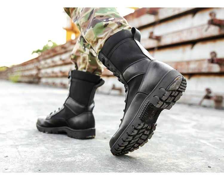 盾郎正品17式作战靴男特种军靴女陆战靴高帮特种靴空降靴防水军鞋保暖