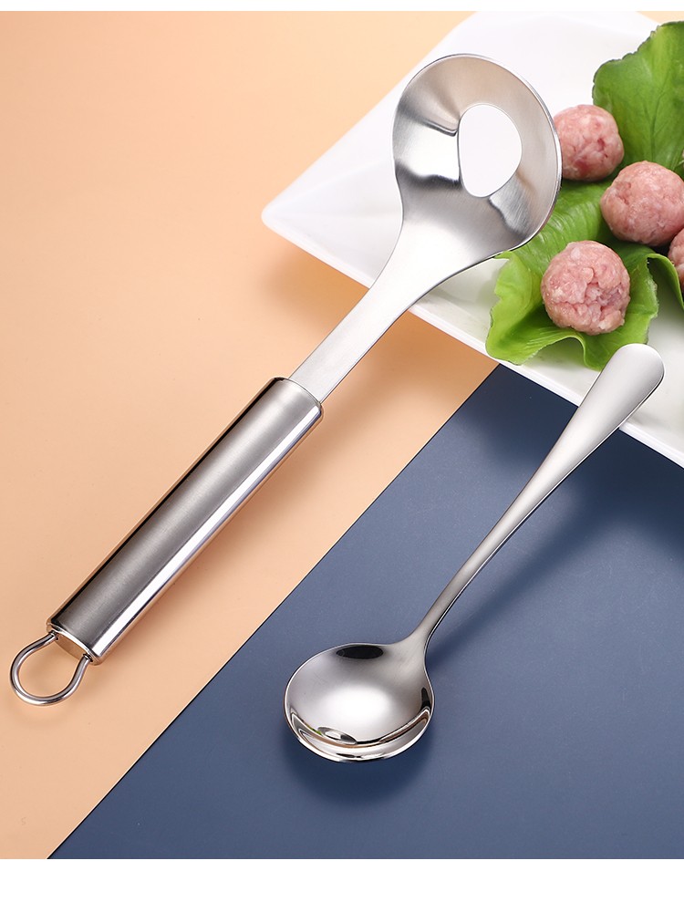 压丸子 家用肉丸子制作器炸丸子工具挤丸子圆形厨房鱼丸挖勺器 304