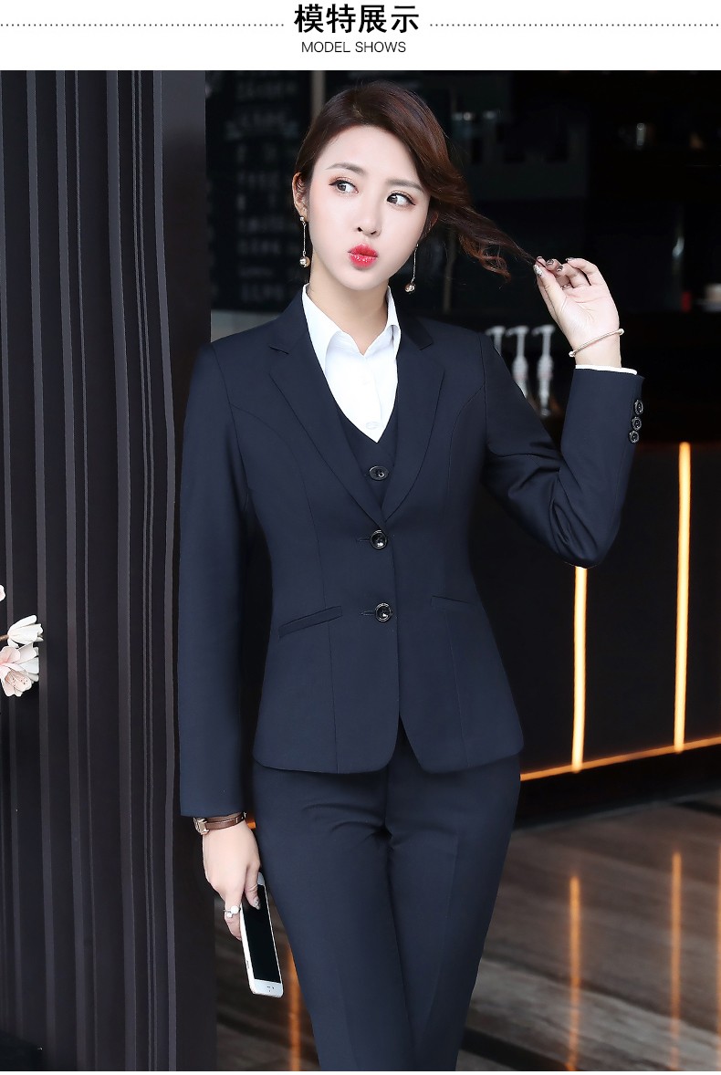 职业装女装套装2020新款春秋时尚气质西装女套装面试正装高端银行工作