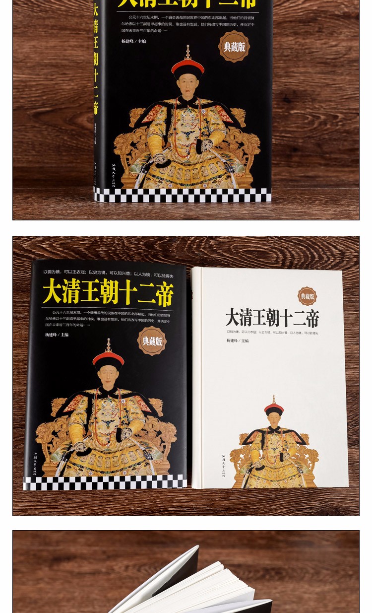 大清王朝十二帝清朝清代历史书籍康熙雍正乾隆道光皇帝传记历史大人物