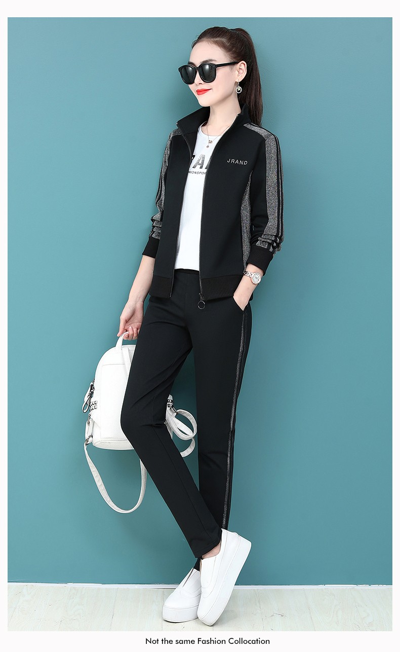 劳伦蒂妮 春秋卫衣女运动套装新款品牌运动服套装女时尚女装休闲运动