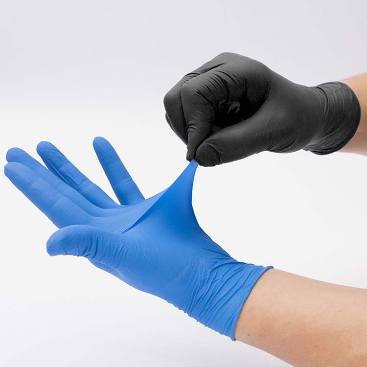 手套一次性乳胶丁腈晴加厚防水食品厨房用消毒耐磨橡胶pvc 红色 默认2