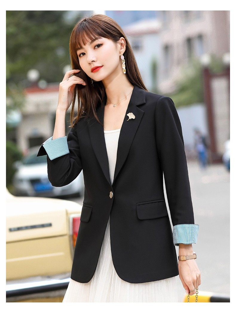 简蜓休闲小西装外套女春季新款韩版修身网红西服套装短款小个子洋气