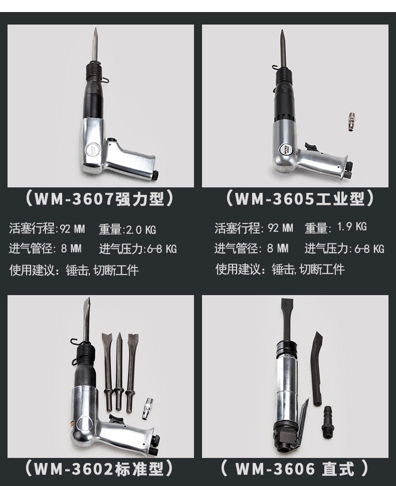 台湾威马牌气铲气锤气动敲击振动风铲风镐铲刀冲击式锤小型刹车片凿