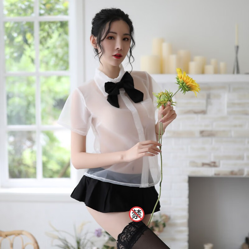 私尚性感情趣装内衣制服水手服透明套装诱惑女可爱19165均码130斤内