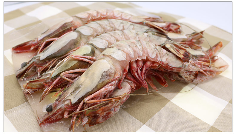 聚福鲜 冷冻缅甸大虎虾 黑虎虾 海鲜年货 1kg 10只装 盒装