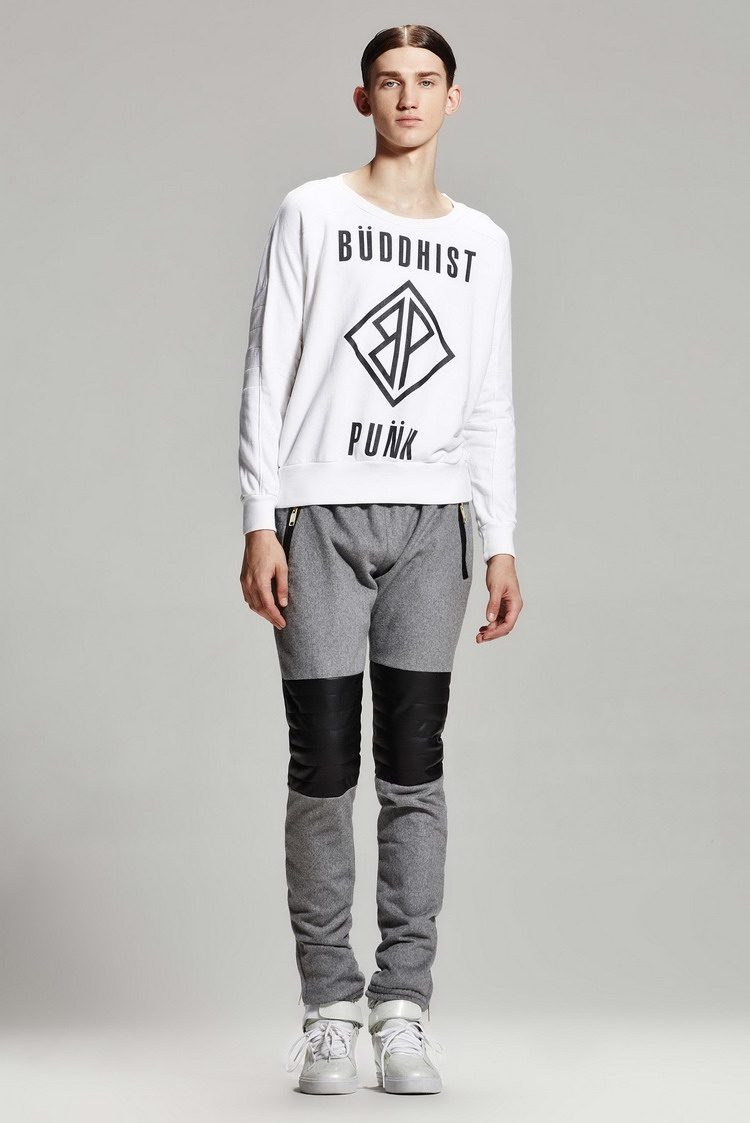 【inxx】buddhistpunk 新品 锈标字母潮流卫衣 bp41101653 黑色 s