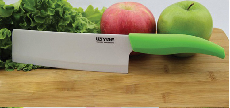 鲁月 LUYUE 陶瓷刀 菜刀 切片刀 防滑单刀 厨房刀具 6.5寸京瓷礼盒装 陶瓷刀套装 黑色