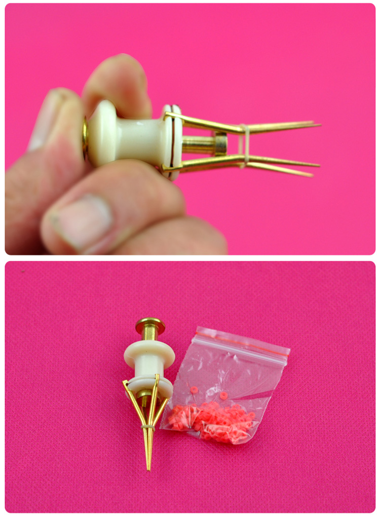 比尔傲威铜质红虫夹红虫上饵器钓鱼渔具套装