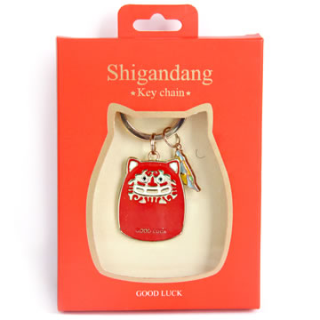 石敢当钥匙扣有一公一母之分,嘴里含心的是母,可以单只购买,也可一对