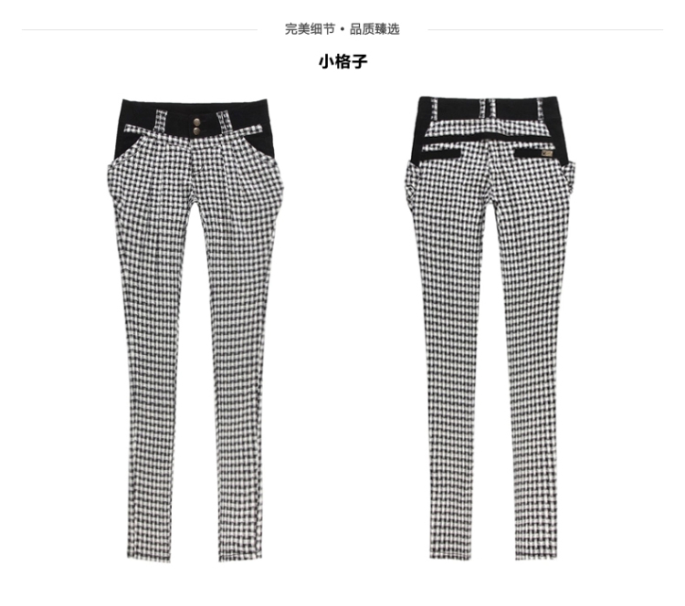 
                                        尚驭哈伦裤女 春季新款韩版潮印花显瘦休闲小脚裤 铅笔女士长裤SY585-1 小圆点 28                