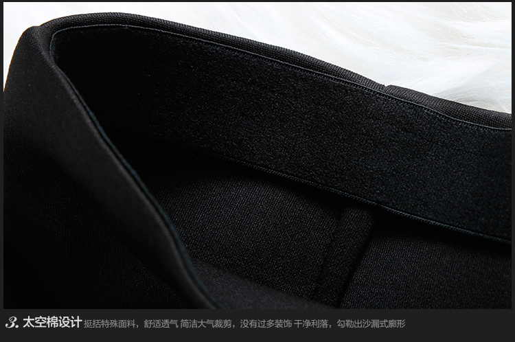 摩登奥斯卡2016秋季新款针织荷叶裙摆半身裙女A字裙高腰短裙蓬蓬鱼尾裙 MD9957 黑色 S