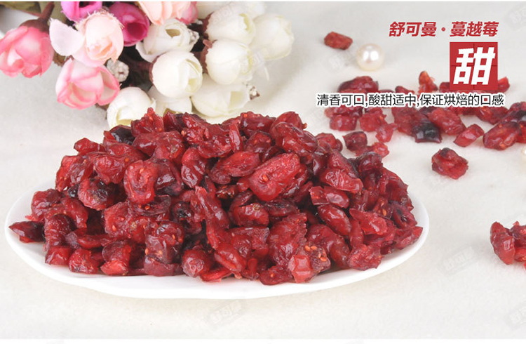 帕帕罗蒂蔓越莓干100g 面包烘焙曲奇饼干可零食蔓越梅果干