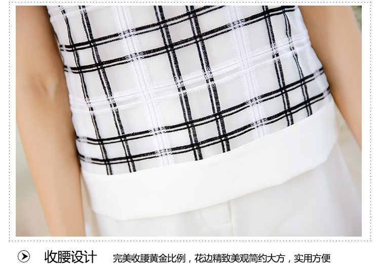 IW 2015夏装新款套装女装时尚名媛小香风短裤套装气质淑女休闲两件套 白色 L