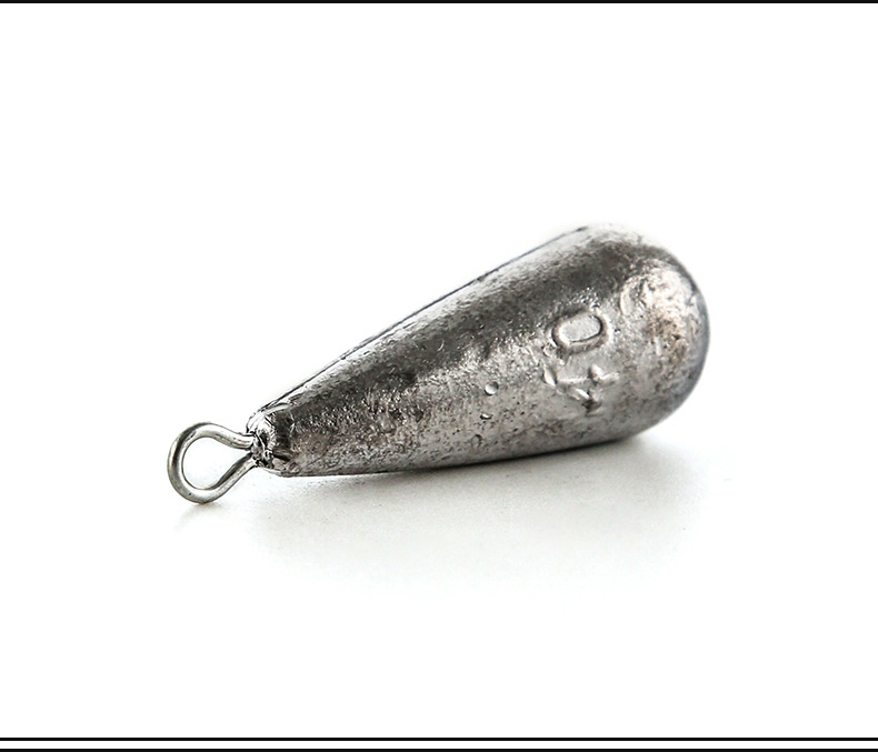 红狼(redwolf) 水滴外挂型铅坠带环海竿远投钓鱼小配件防挂底铅坠 70g