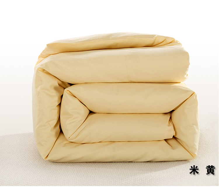 莱子家纺 全棉素色纯色被套 单双人床加大全棉被罩单件 浅紫色 200*