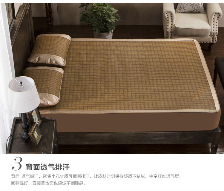 
                                        晶丽莱H 床笠款仿藤凉席加厚空调席可折叠席子二三件套1.5/1.8米XMS 床笠款传奇 1.2m床                