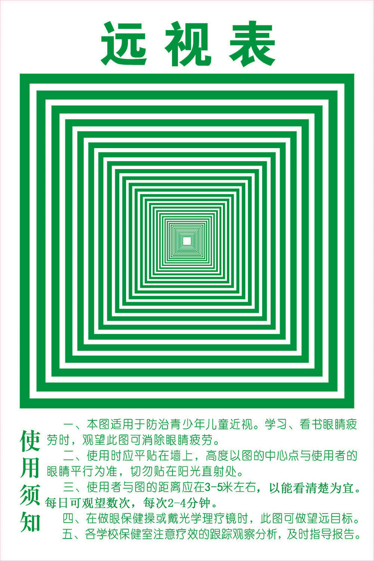 御祥康 视力表挂图 视力表挂图标准儿童视力表家用视力测表防撕测试图