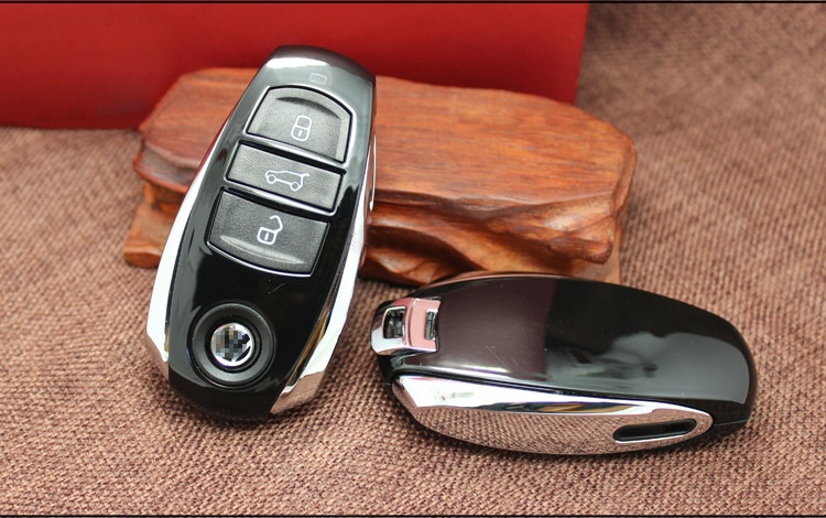 骁雄大众新途锐钥匙壳智能遥控器原厂替换外壳按键皮汽车改装配件3键